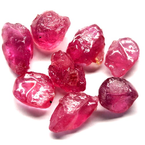 8pcs natural ruby rough - natural,