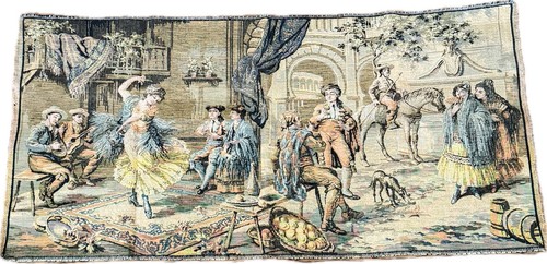 Antique victorian era tapestry - era,