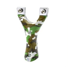 Camo Slingbow Hunting Slingshot Catapult Archery Flat Rubber Band Shooting Bow