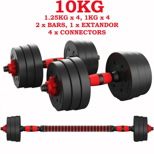 New fitness 10kg dumbells - dumbells, pair