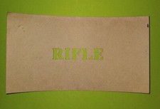 RIFLE Stencil 1/2" Size For No8 Tin / No32 Scope / No4T WW2 Genuine Style