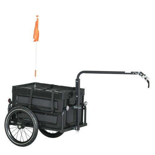 Bicycle cargo trailer with 65l - cargo,