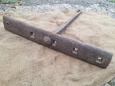 Antique VICTORIAN Wrought Iron PATRESS Brick Wall Tie Plate & Rod FREE UK P&P 