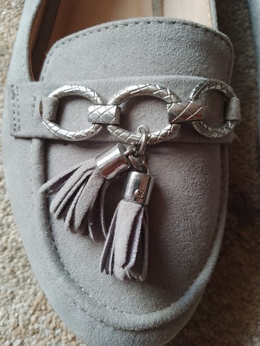 Primark grey suede moccasin - grey,