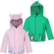 Regatta Unisex Childrens Kids Peppa Pig Waterproof Animal Outdoor Jacket Coat