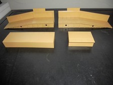 Hornby Dublo 5083 Terminus 2x Narrow Ramps With Walls + 2 Small Narrow Platform