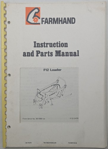 Farmhand instructions parts - farmhand;,