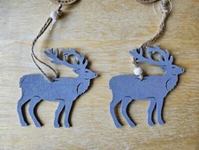 Four reindeer christmas wooden - reindeer,