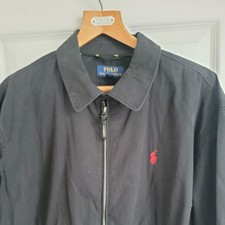 Vintage Polo Ralph Lauren Harrington Mens Black Golf Jacket XL