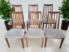 G Plan Dining Chairs Fresco x 6 Retro Teak E Gomme Mid Century Seats