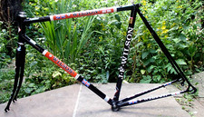 J.F.WILSON HAND BUILT COLUMBUS SLX FRAME & FORKS 55.3cm WITH HEADSET RRP £895
