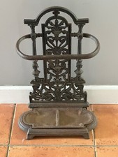 Antique Late Victorian Cast Iron Stick Stand Umbrella Stand