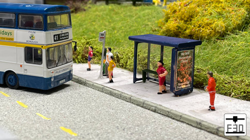 Modern bus shelter - modern,