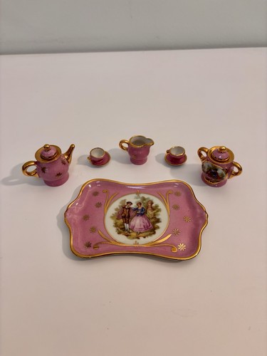 Limoges miniature tea set - miniature,