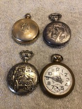 LOT OF 4 ANTIQUE SWISS POCKET