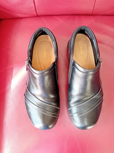 Clarks women black leather - women's,
