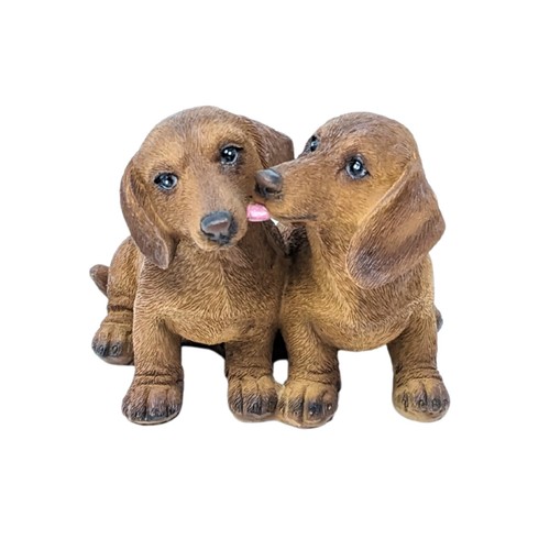 Resin dachshund puppy figurine - puppy,