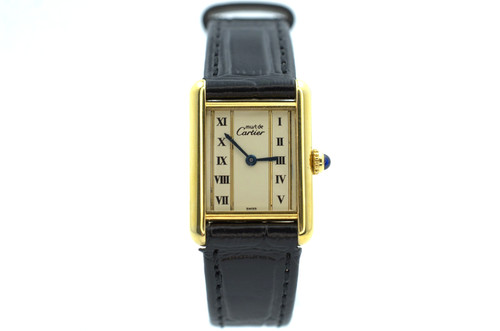 Cartier tank vermeil - cartier,