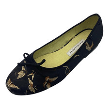 Mandarina Womens Black Satin