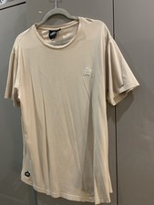 Bee Inspired Men's Beige Cotton Blend Crew Neck Slim T-Shirt 2XL