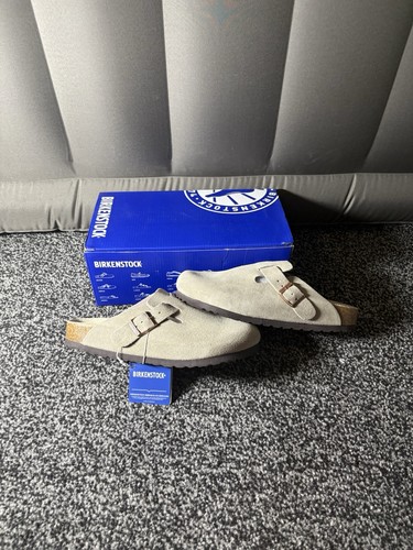 Birkenstocks boston gray - boston, bs