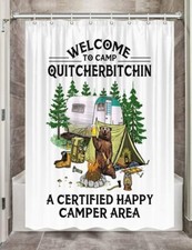 Fun Camper Shower Curtain Bear