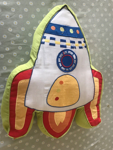Large spaceship cushion - spaceship,