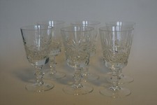Set of 6 smaller Cut Crystal