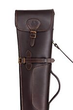 Genuine Leather Gun Slip Bag Hunting Shotgun Slip Shooting Padded Carry Case