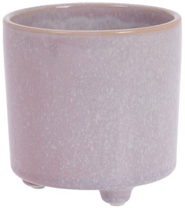 Small glazed ceramic plant pot - ceramic,