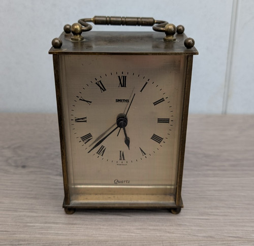 Vintage smiths brass carriage - brass,