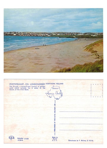 Postcard portstewart strand - -,