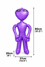 Purple Inflatable Alien 80cm