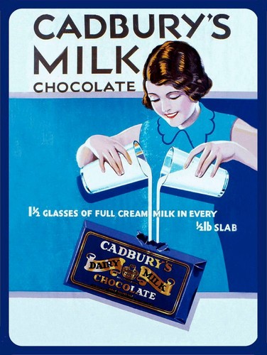 Cadburys cocoa retro metal - cocoa,