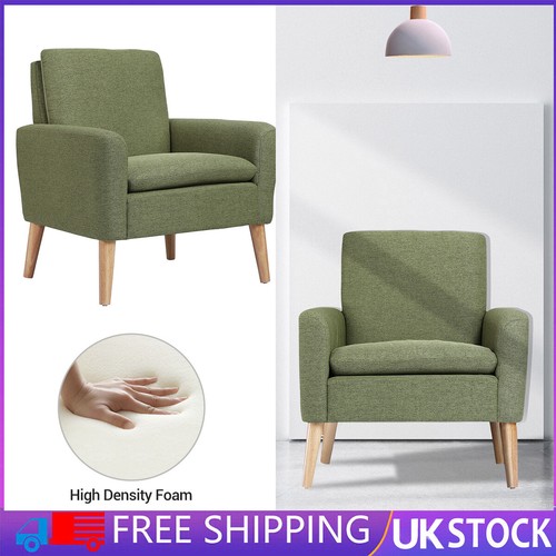 Modern armchair linen fabric - linen,