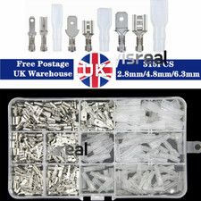 450x Assortment Spade Male Female Terminals Electrical Wire Crimp Connectors Kit