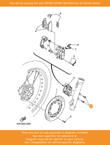 Yamaha bolt flange - bolt,,
