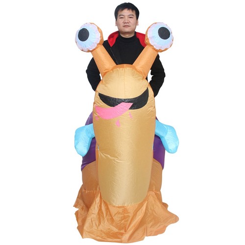 Cycling snail funny blow suit - snail,