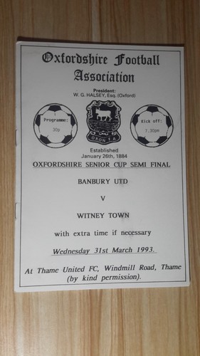 Banbury utd witney town - banbury, v