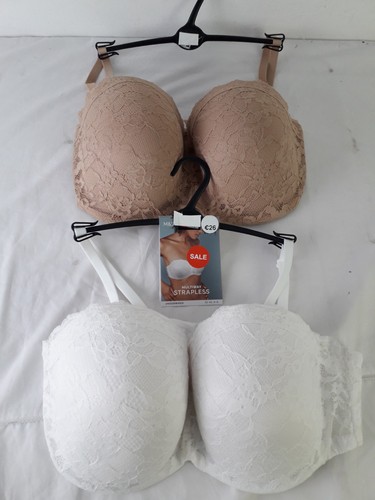 2pcs bundle bras - bundle, white