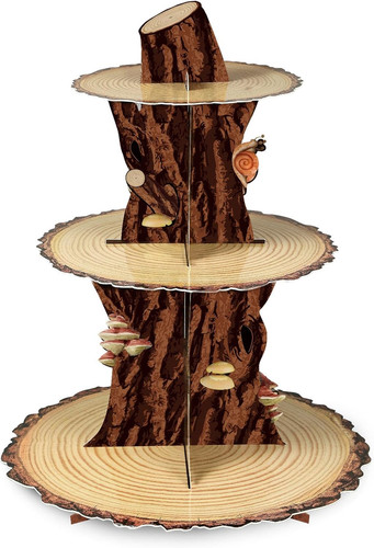 Wooden cupcake stand - wooden,