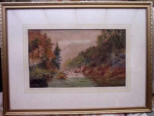 Watercolour betws coed - watercolour, betws-y-coed