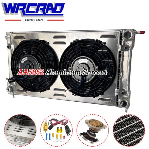 Aluminum radiator shroud - aluminum, fan