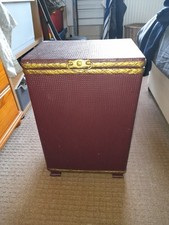 Two Vintage Lloyd loom laundry boxes