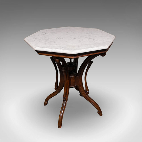 Vintage octagonal tea table - vintage,