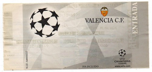 Ticket valencia v bayern - ticket, ec