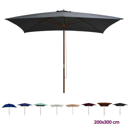 Outdoor parasol with wooden - parasol,