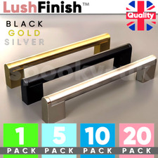 Boss Bar Kitchen Cupboard Cabinet Door Handle Black and Stainless Steel Handles
