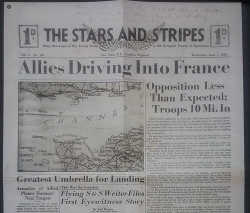 Ww2 day daily - d-day, newspaper