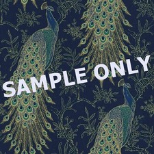 Rasch Navy Blue Metallic Gold